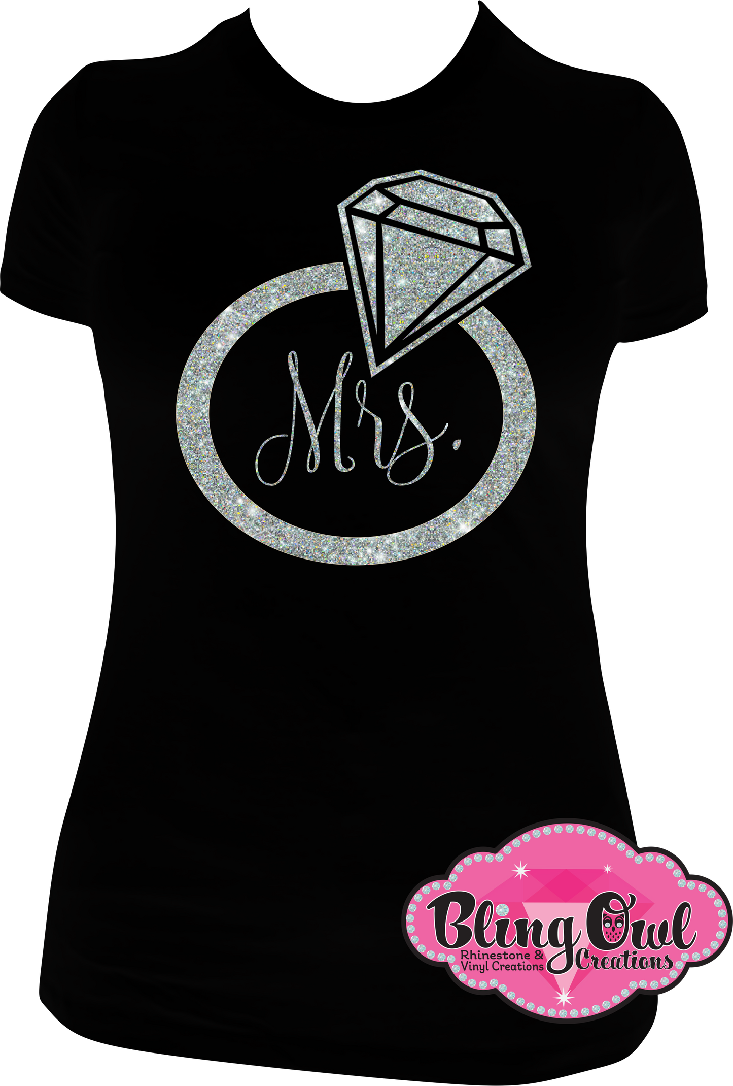 bride wedding wedding_ring mrs. vinyl design shirt