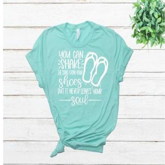 shake_the sand_off specialty tee beach shirt summer tshirt comfortable soft wear