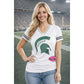 MSU Football Bling Jersey Spartan Helmet Womens Cut