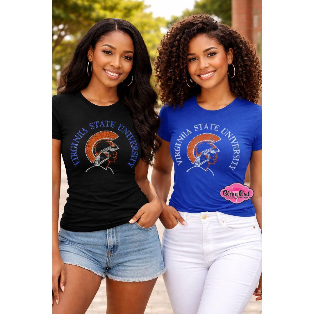 VSU Circle Logo Scoop Neck Womens Fitted