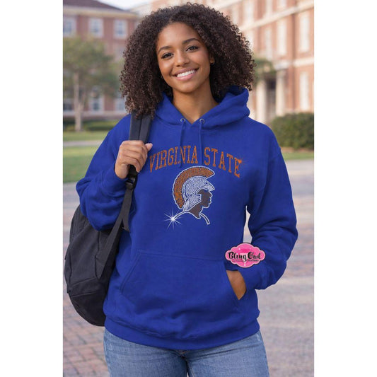 VSU Virginia State Arch Trojan Head Sweatshirt