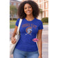 VSU Virginia State State Arch Trojan Head Scoop Neck Womens Fitted