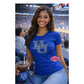 HU Single Logo 7 in Scoop Neck Womens Fitted