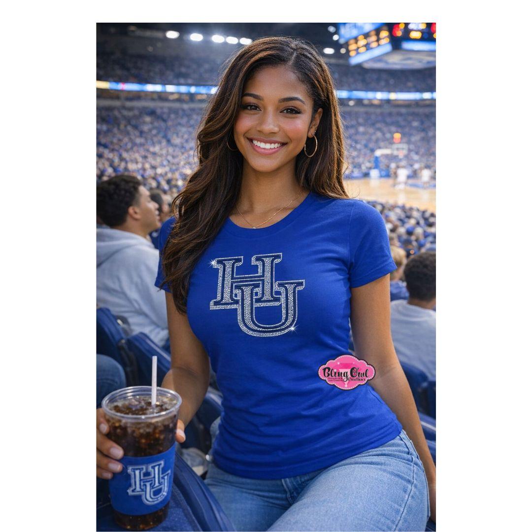 HU Single Logo 7 in Scoop Neck Womens Fitted