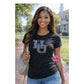 HU Single Logo 7 in Scoop Neck Womens Fitted