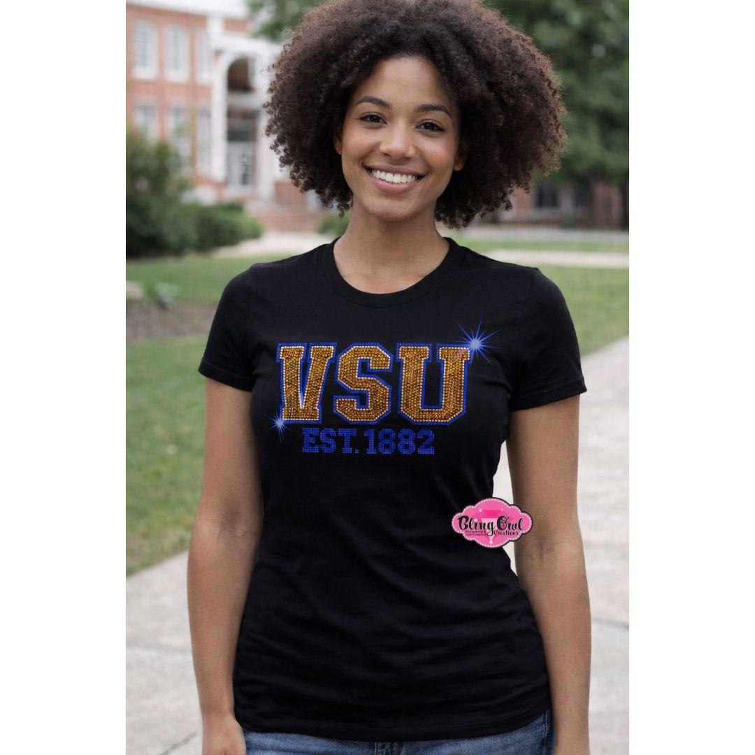 VSU Est 1882 Scoop Neck Womens Fitted