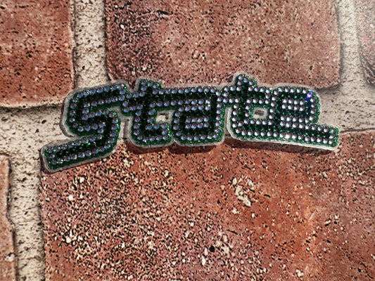 MSU State Arch Bling Car Decal