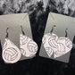 Volleyball Teardrop Earrings Pleather