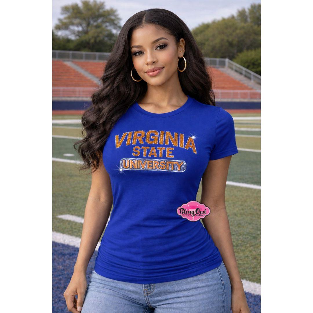 VSU Virginia State Arch Scoop Neck Womens Fitted