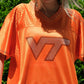 VT Bling Jersey – Orange Handmade Rhinestone VT Game Day