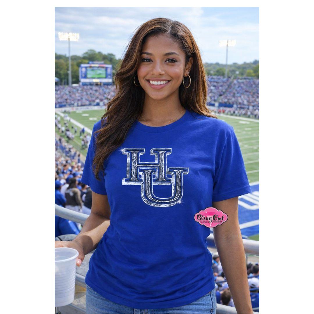 HU Logo 7 inch Scoop Neck Unisex Tee