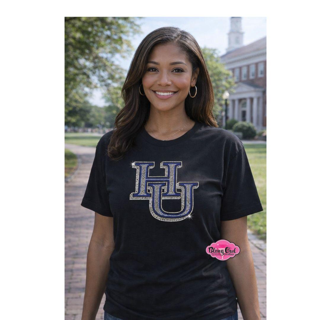 HU Logo 7 inch Scoop Neck Unisex Tee