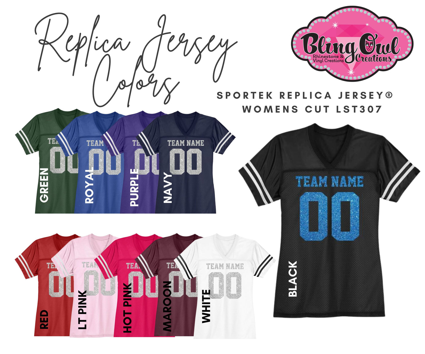 Curve Cheer Bow Football Jersey