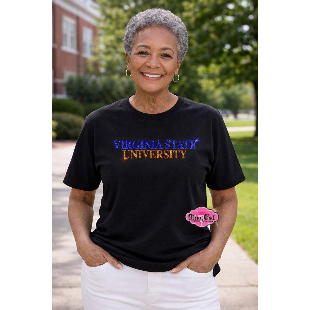 VSU Virginia State Small Line Scoop Neck Unisex Tee