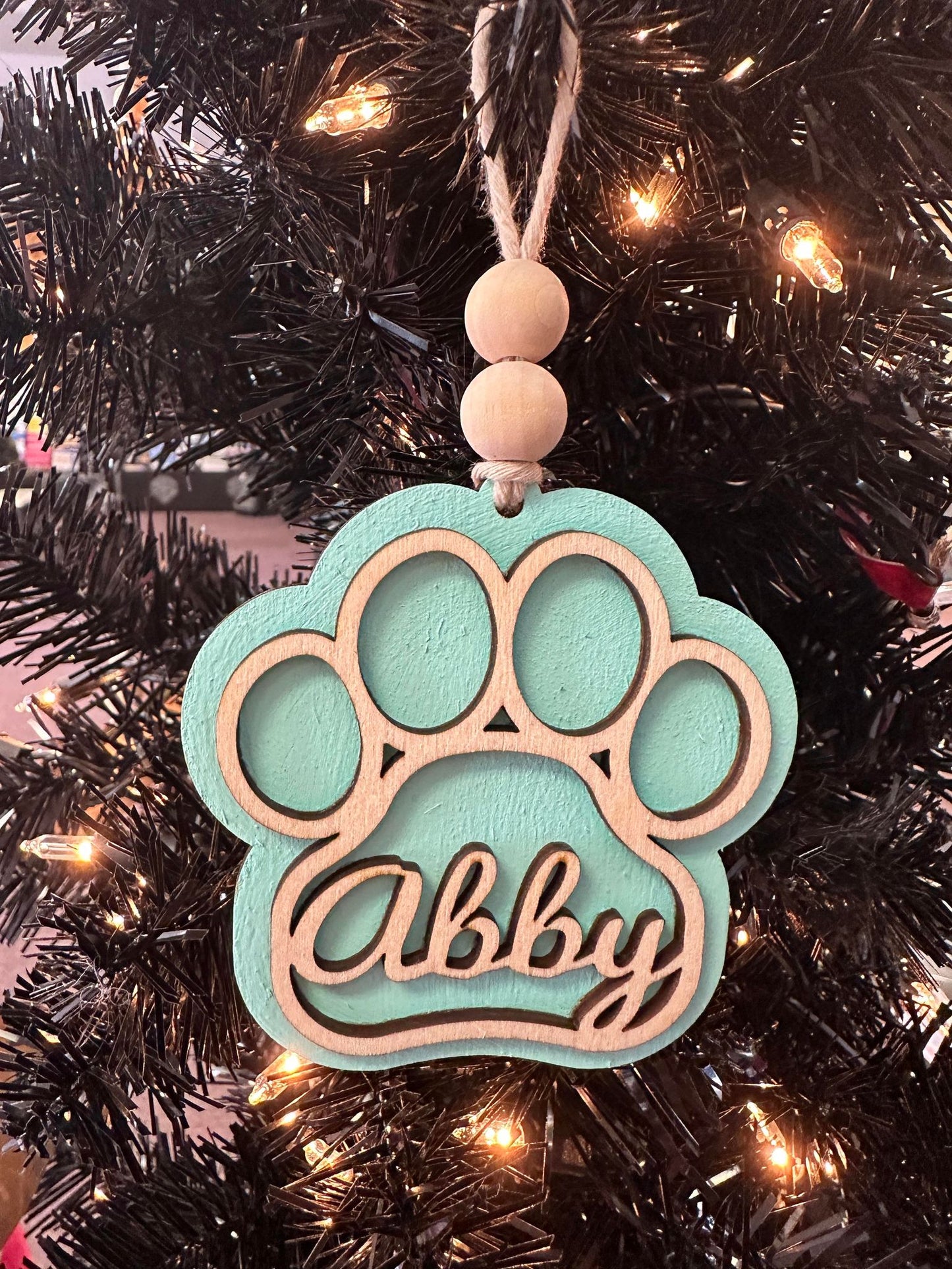 Dog Paw Ornament