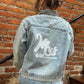 Denim Jacket with Pearls for Brides