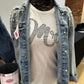 Denim Jacket with Pearls for Brides