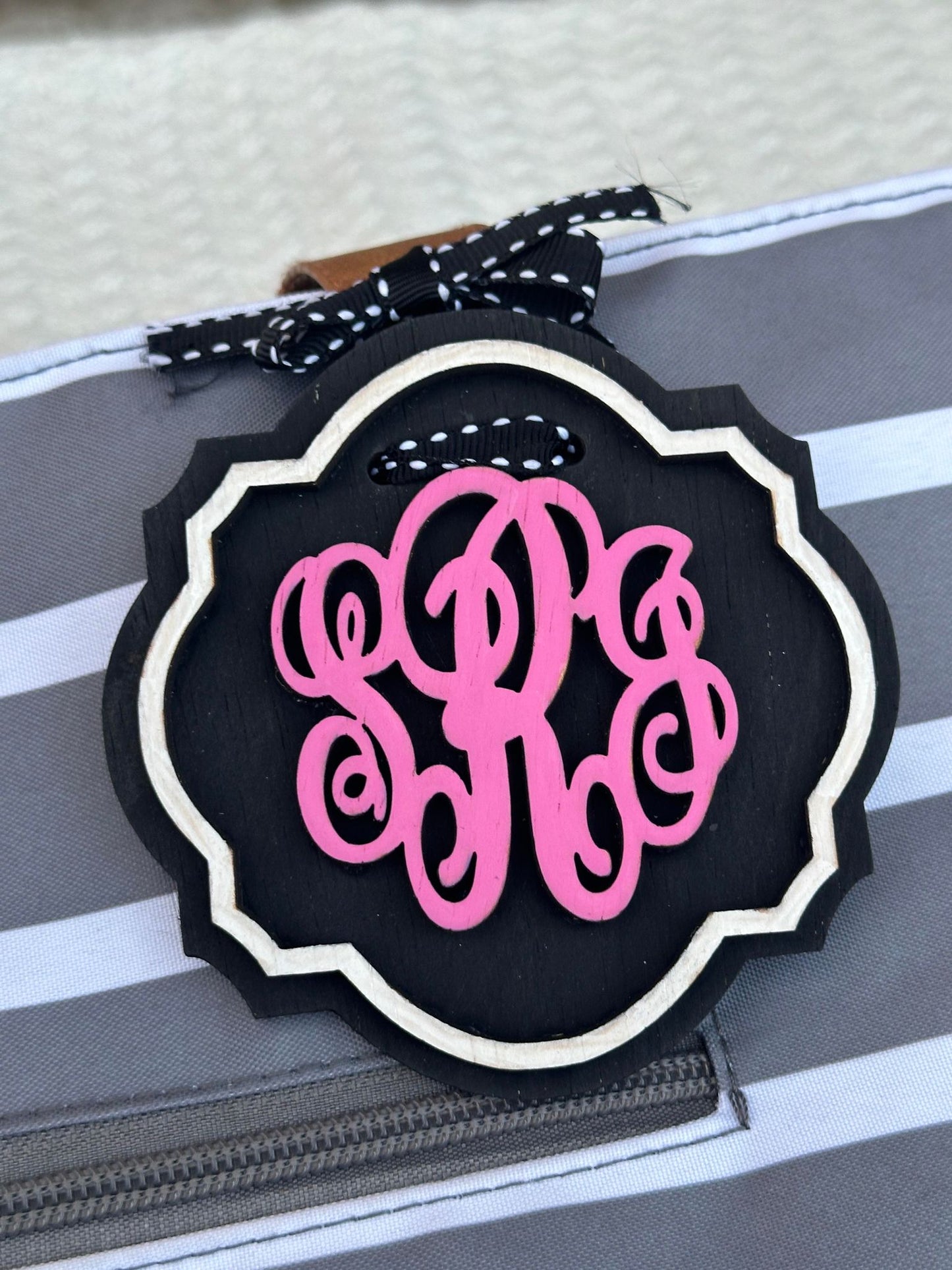 Monogram Bag Tag/Car Charm