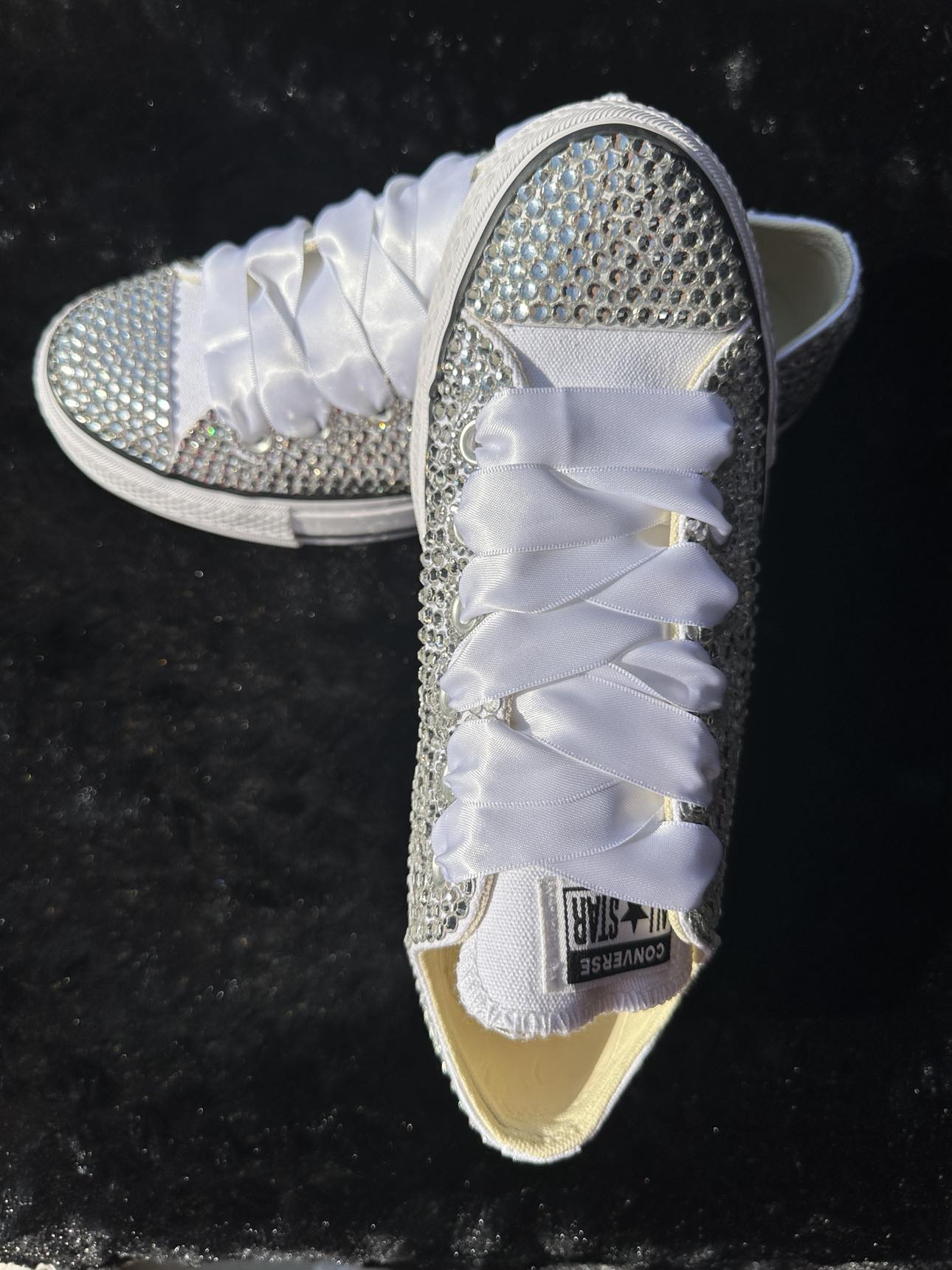 Bling Converse Low Top- Turnaround time is currently Jun 1st