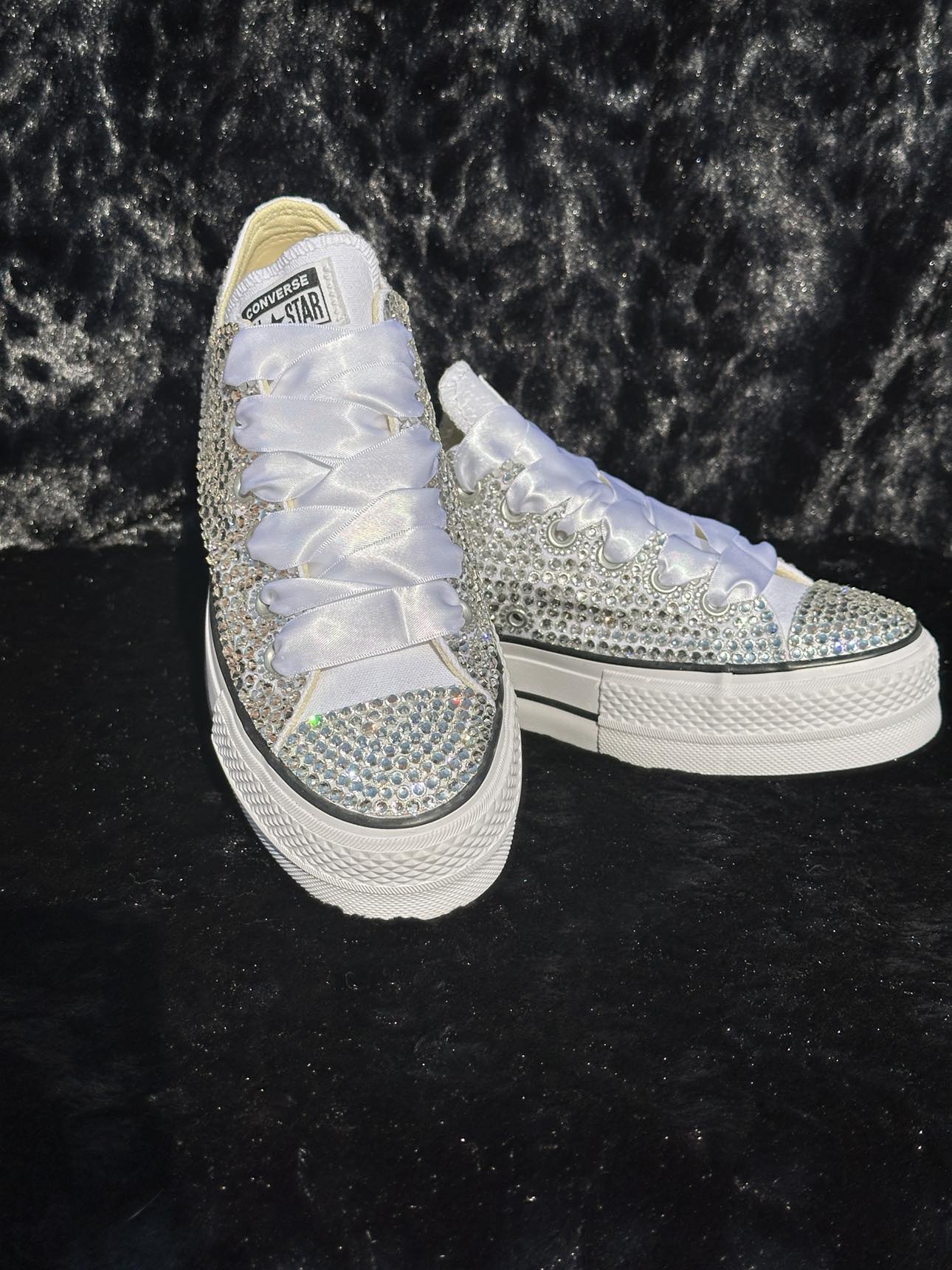 Bling Converse Low Top- Turnaround time is currently Jun 1st