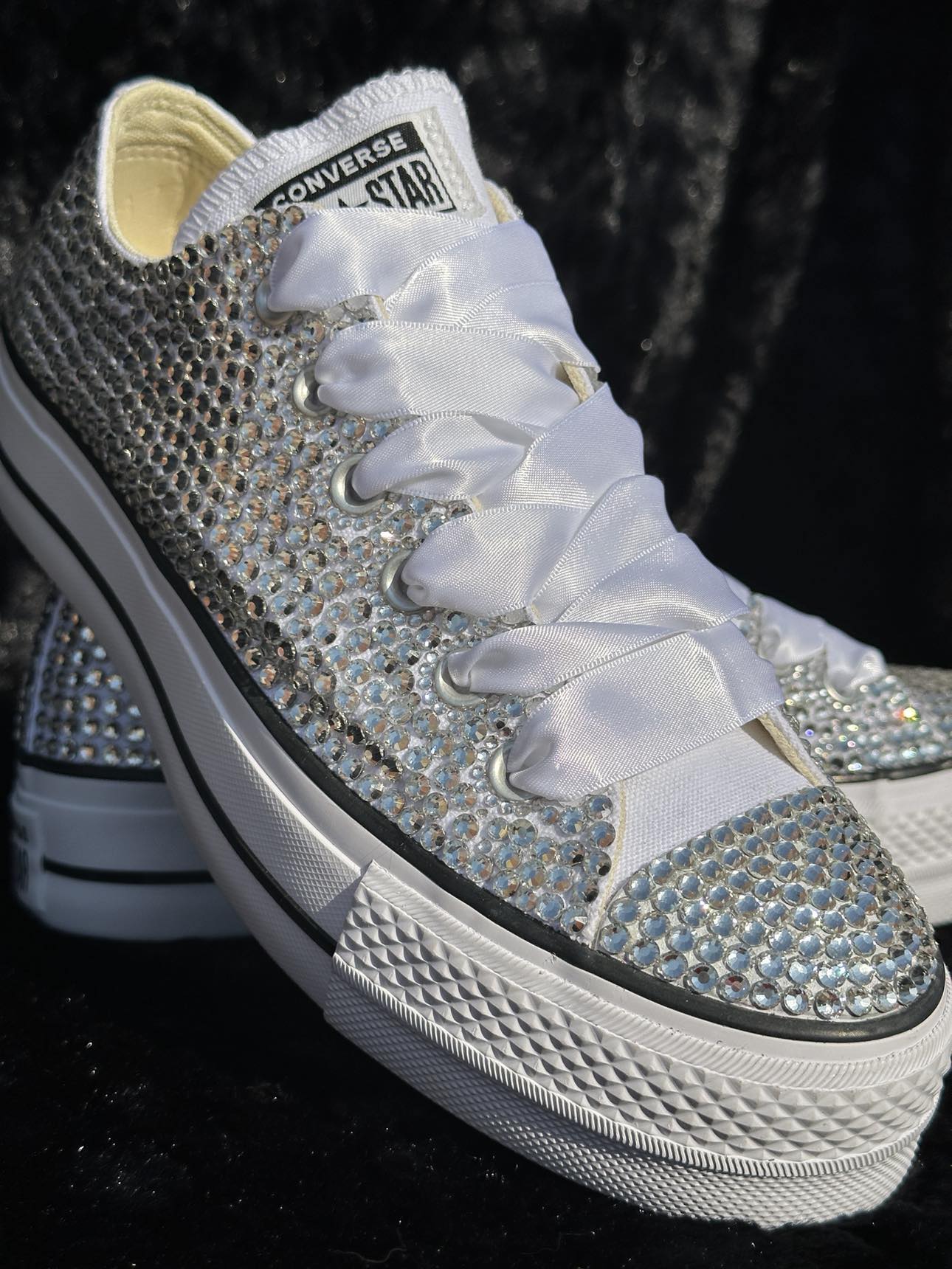 Bling Converse Low Top- Turnaround time is currently Jun 1st