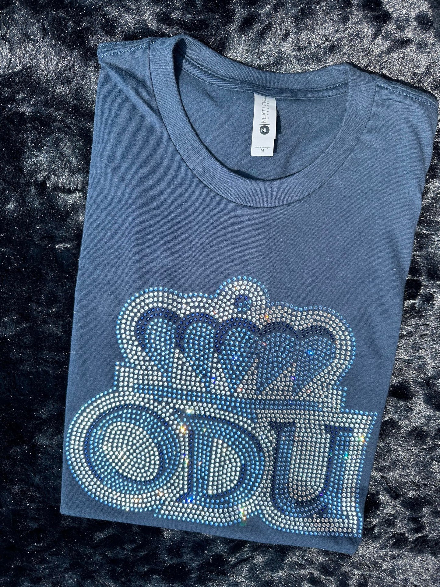 ODU Crown Initial Name Logo (Rhinestone Design)