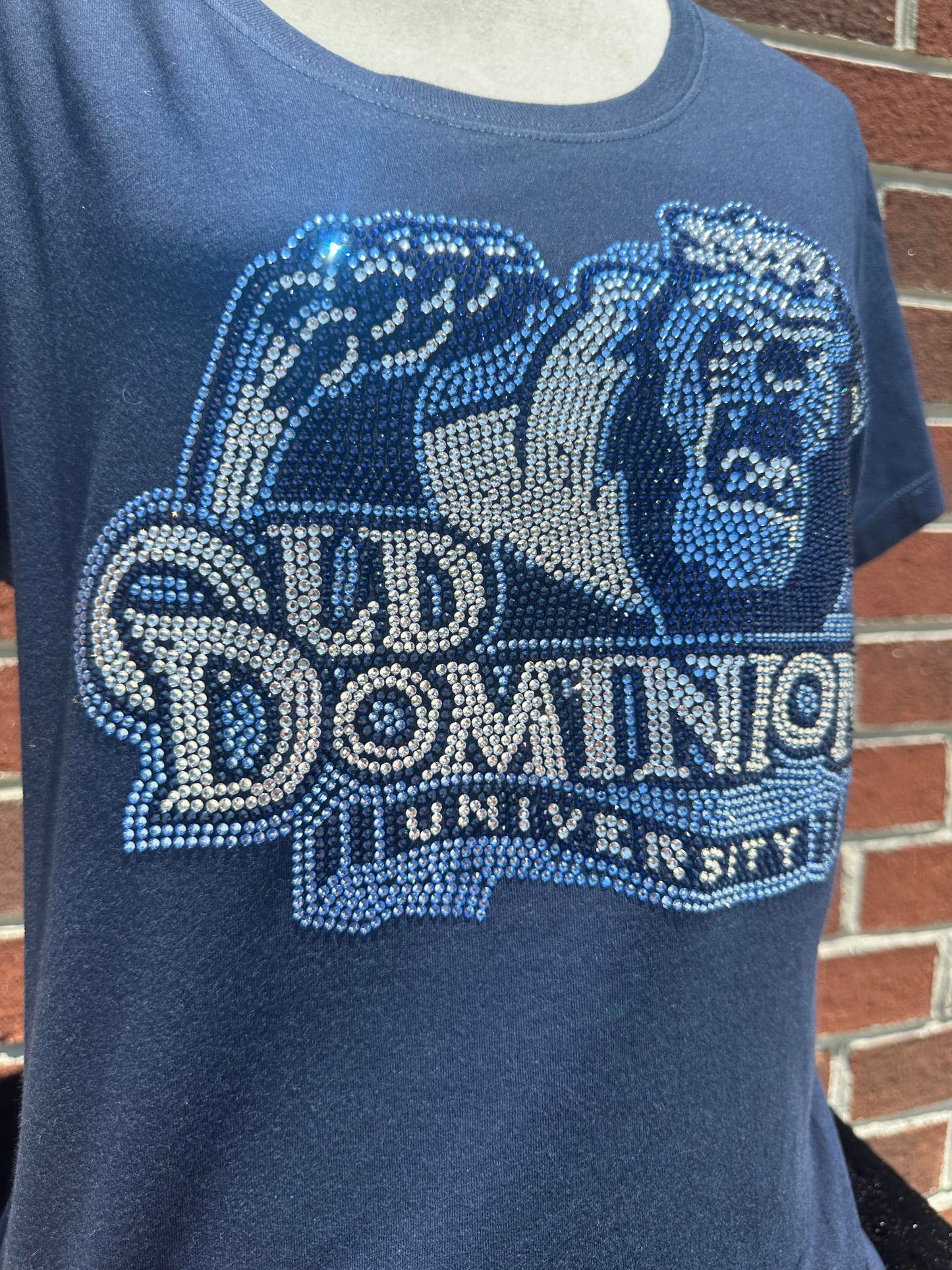 ODU Lion Face Old Dominion University Logo (Rhinestone Design)