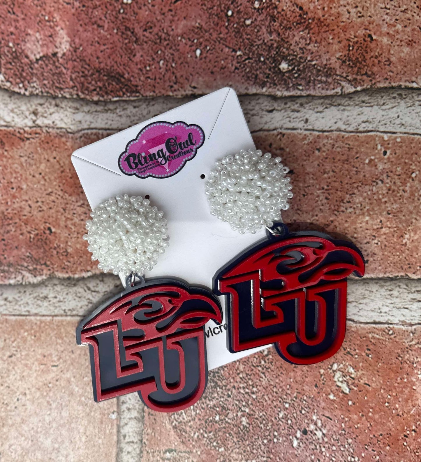 LU Eagle Acrylic Earrings- 2 Layer