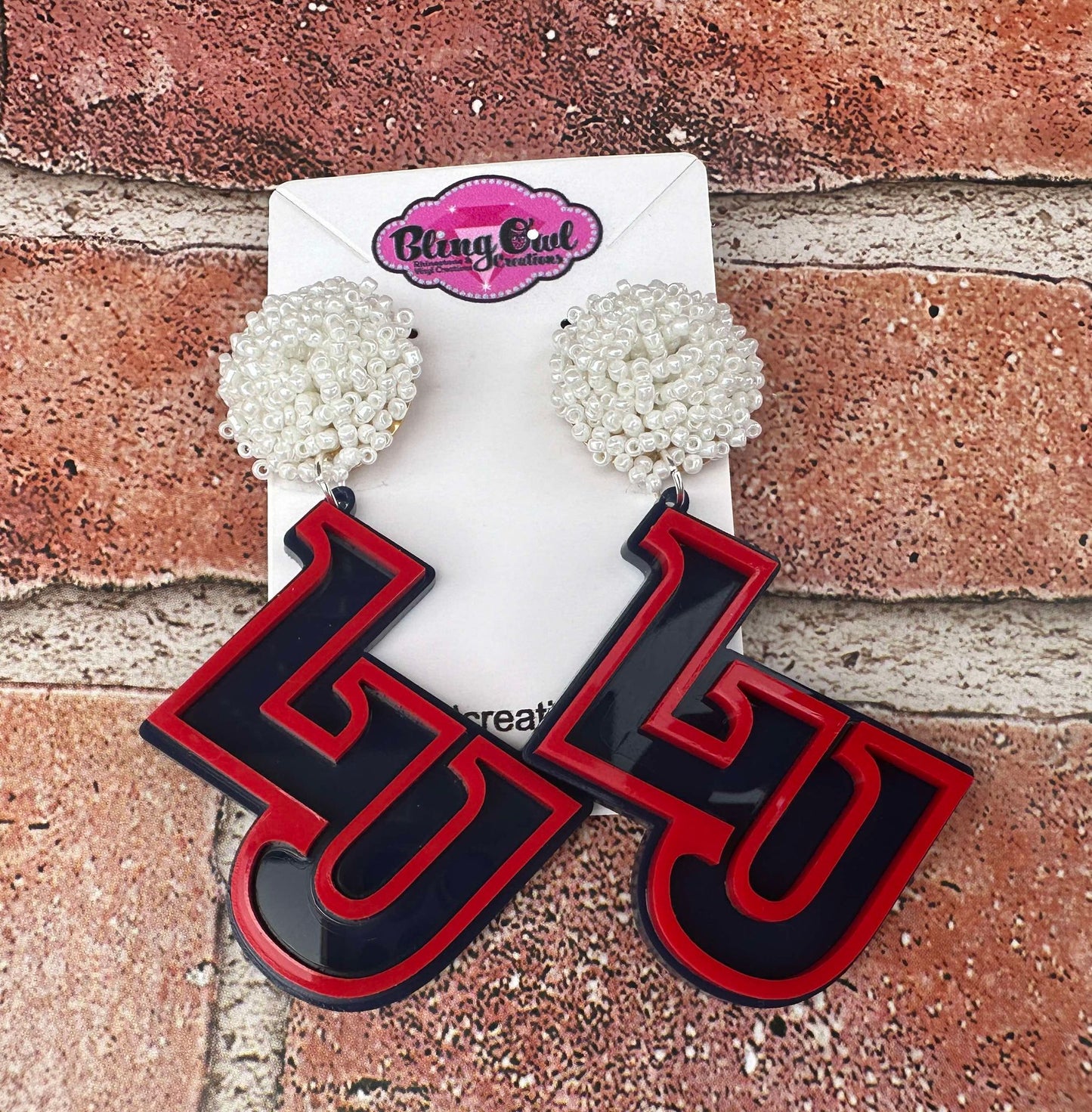 LU Acrylic Earrings- 2 Layer