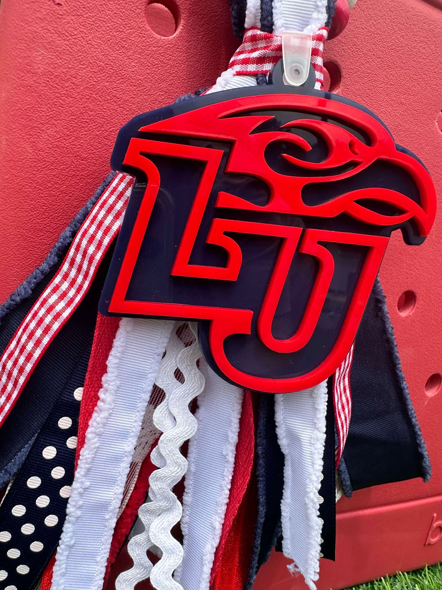 LU Eagle Bogg Bag Tag/Charm (can add Ribbons/Beads)