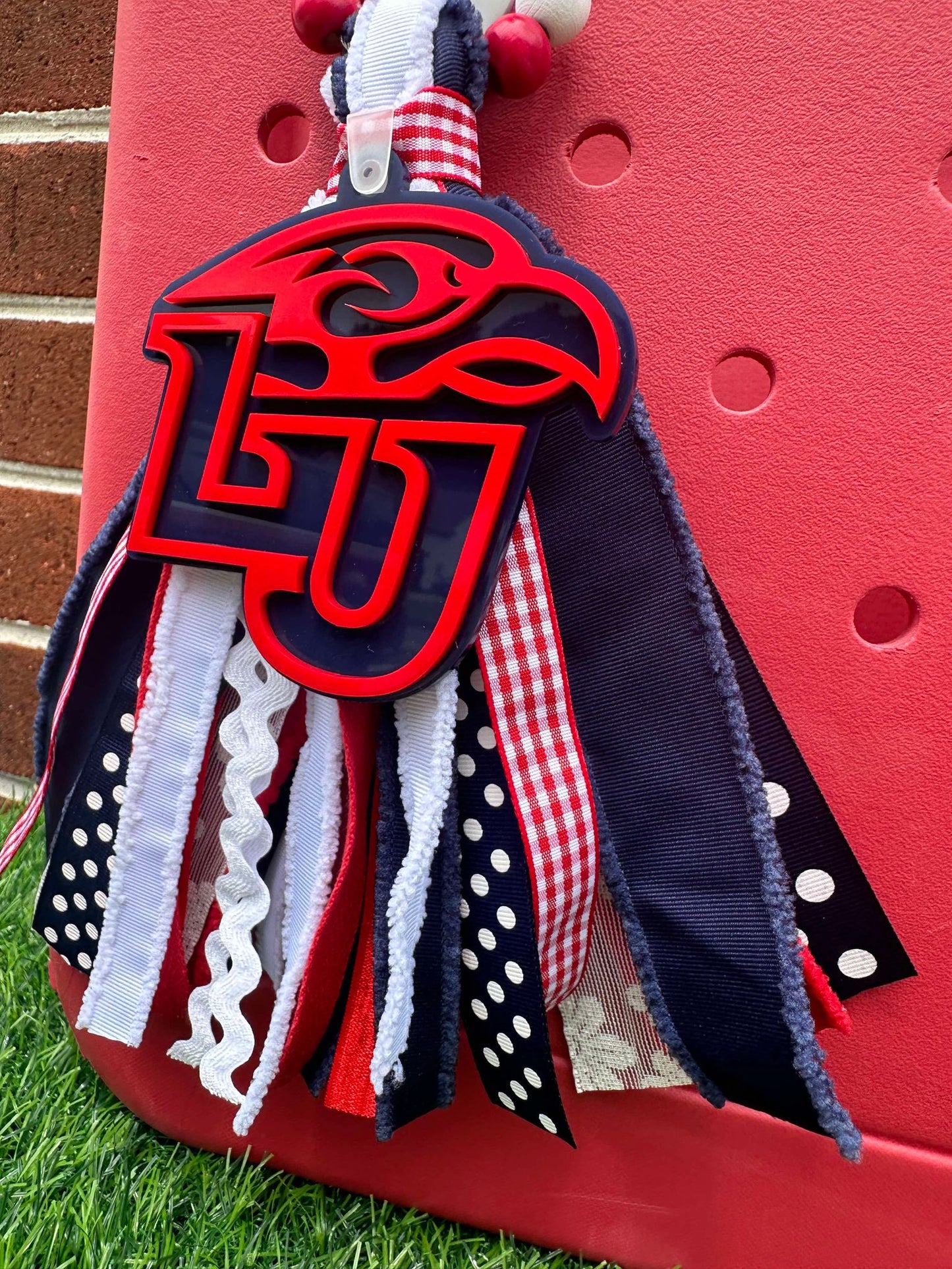 LU Eagle Bogg Bag Tag/Charm (can add Ribbons/Beads)