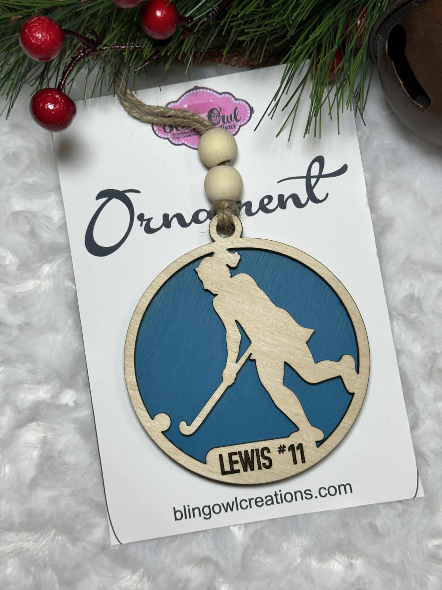 Field Hockey Ornament