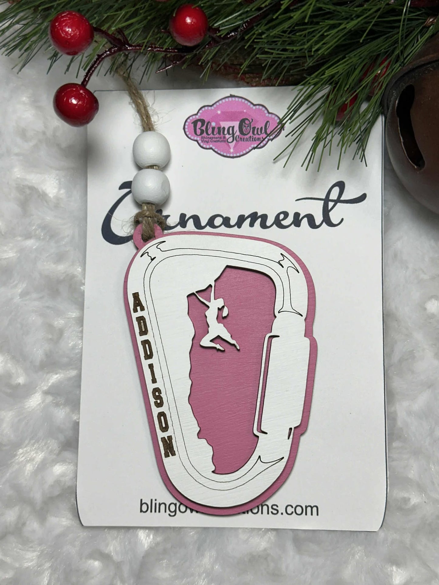 Rock Climbing Ornament