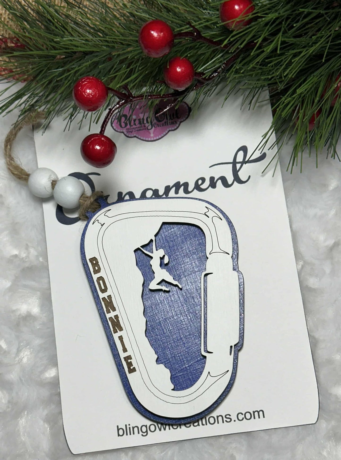 Rock Climbing Ornament