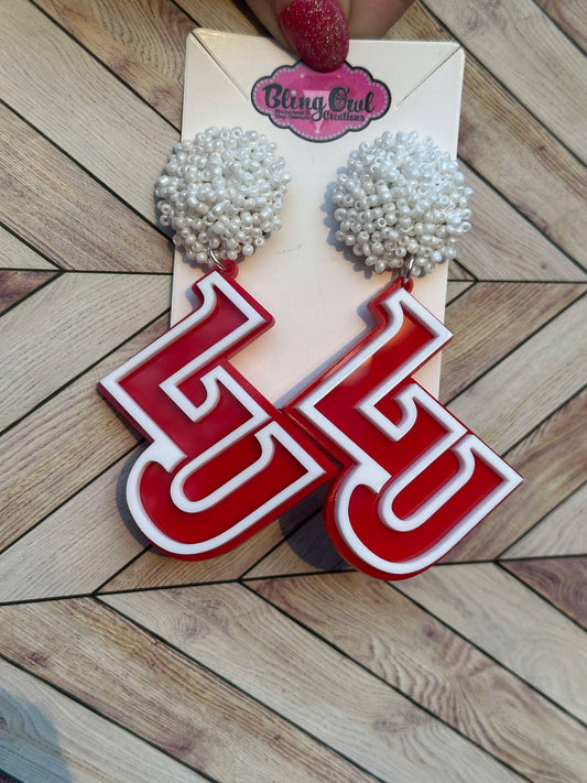 LU Acrylic Earrings- 2 Layer