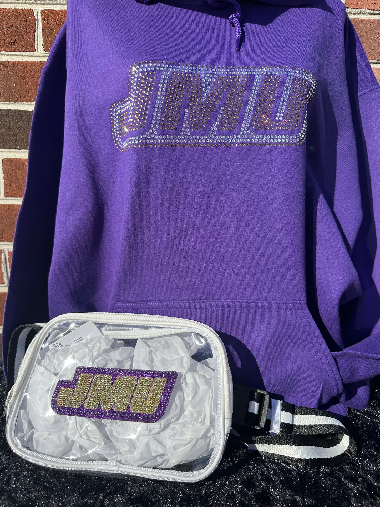 JMU Bling Clear Fanny Pack Stadium Bag