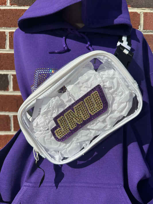 JMU Bling Clear Fanny Pack Stadium Bag