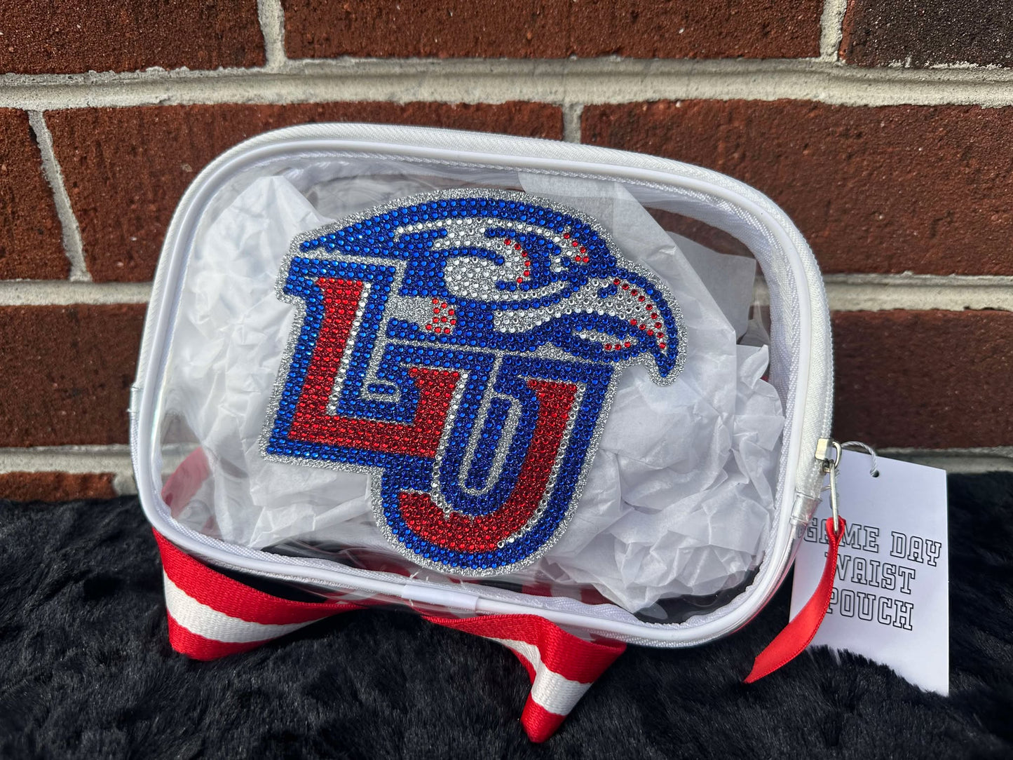 LU Bling Clear Fanny Pack Stadium Bag