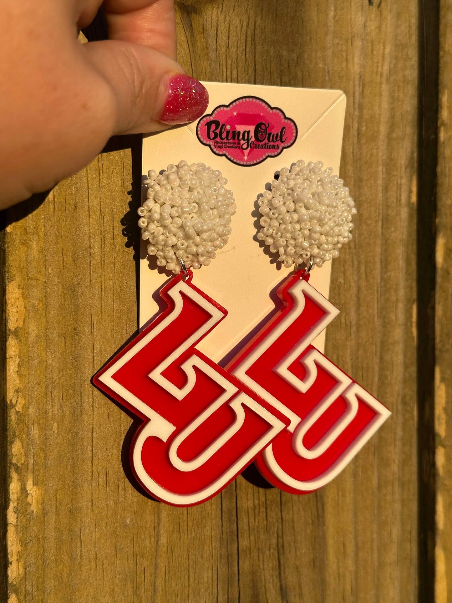 LU Acrylic Earrings- 2 Layer