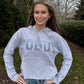 ODU Cropped Hoodie Ombre Bling Grey Sweatshirt