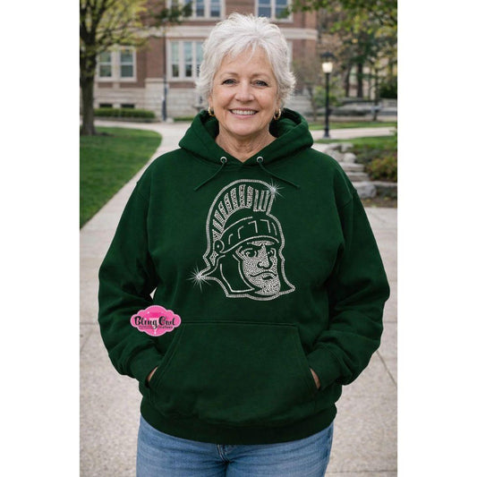 MSU Sparty Rhinestone Sweatshirt