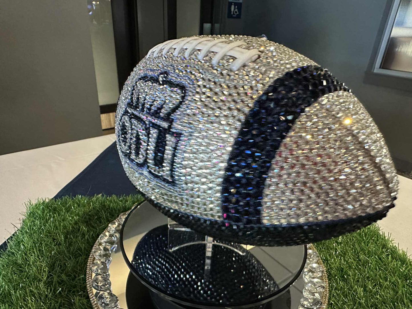 ODU Custom Bling Football