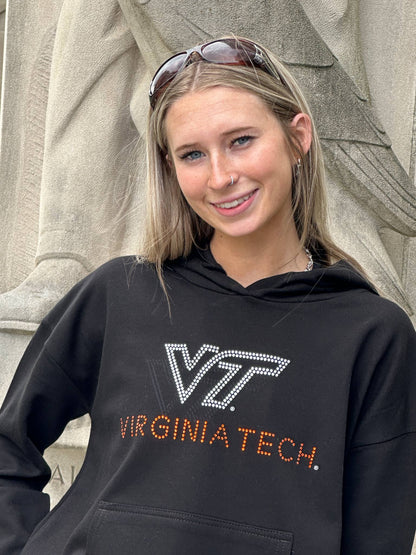 VT Virginia Tech New Logo Cropped Hoodie