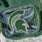 MSU Clear Crossbody Purse with Bling Decal and Adjustable Strap