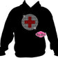American Red Cross Black Women T-shirt Rhinestone Sparkle Bling Design