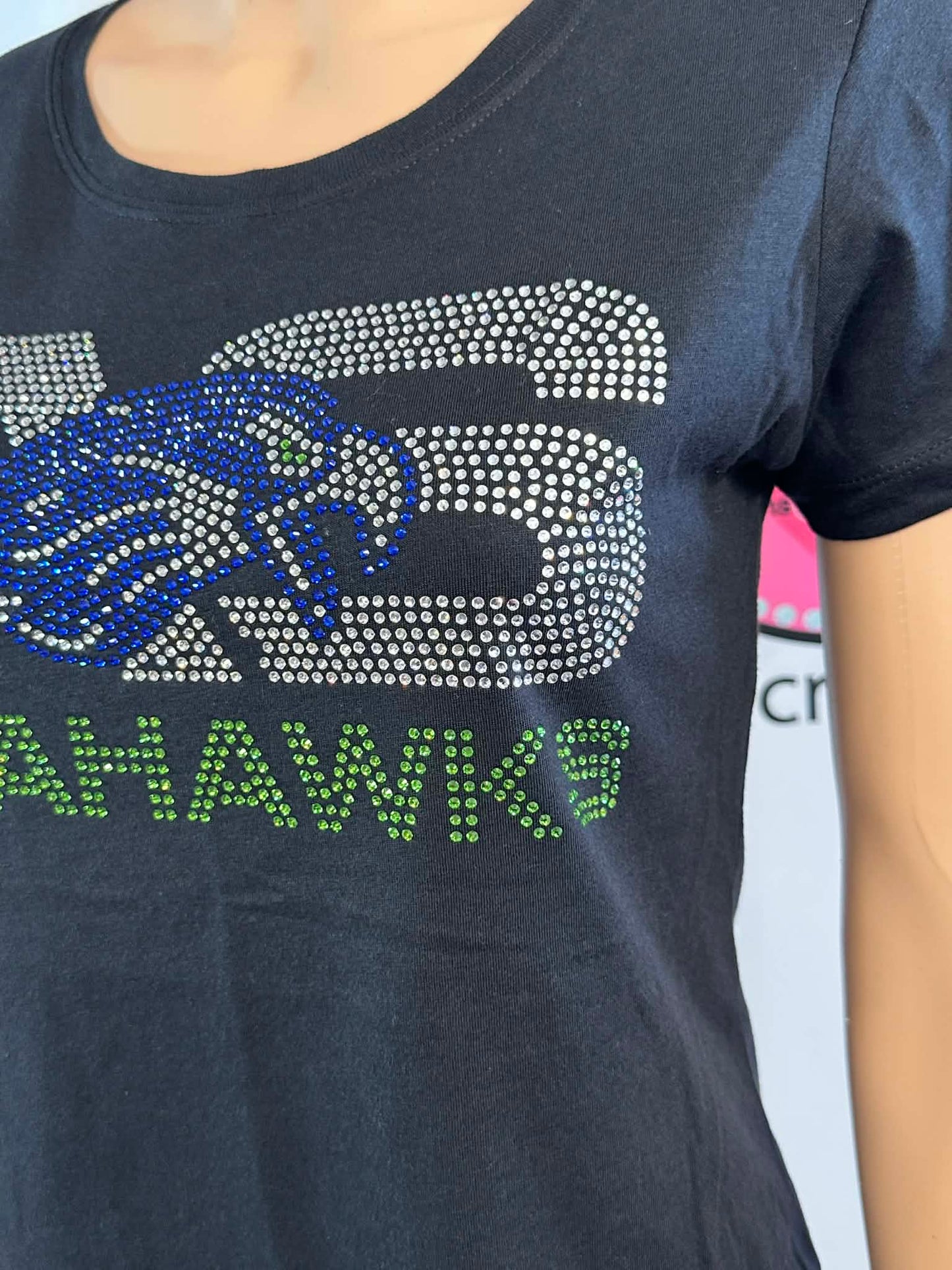 ASCS Seahawks Adult Logo Womens Fitted Tshirt (Sample)