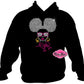Afro Puff lady hair shirt black women cultural african american rhinestones sparkle bling