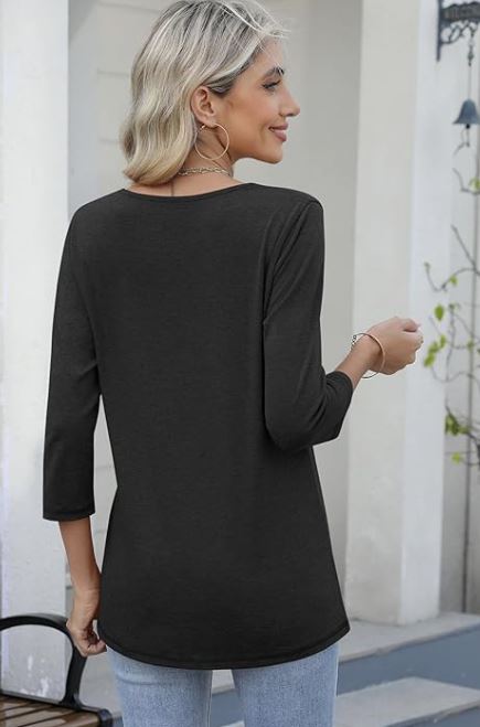 Boogie on the Bay Shag Club 3/4 Sleeve Womens Fitted Shirt