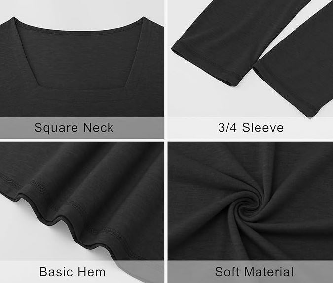 Boogie on the Bay Shag Club 3/4 Sleeve Womens Fitted Shirt