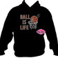 ball is life basketball_ spirit_wear black shirt rhinestones sparkle bling